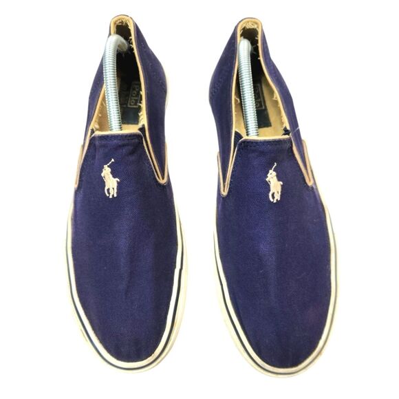 Polo Ralph Lauren Vintage Mens Slip On Low Top Casual Canvas Sneakers 11D main image 7